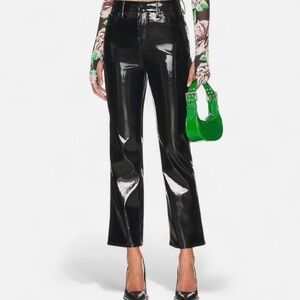 🖤Good American Better Than Leather Good Curve Straight Pants- size 26/2- NWT🖤